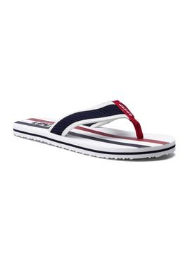 Chanclas Levis Dodge Sportswear Blanco Hombre