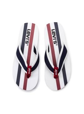 Chanclas Levis Dodge Sportswear Blanco Hombre