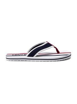 Chanclas Levis Dodge Sportswear Blanco Hombre