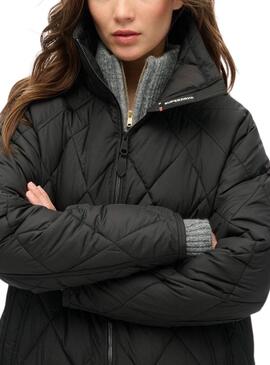 Cazadora Superdry Liner negro para mujer