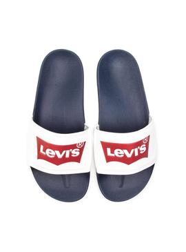 Chanclas Levis June Batwing Blanco Hombre