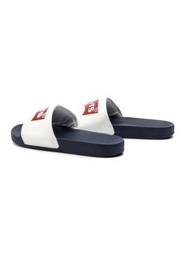 Chanclas Levis June Batwing Blanco Hombre