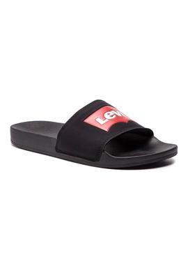 Chanclas Levis June Batwing Negro Hombre