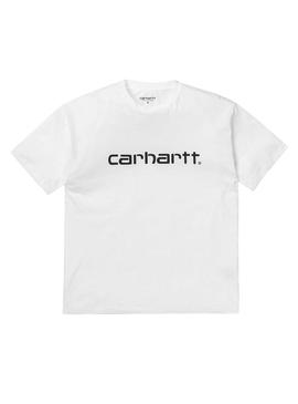 Camiseta Carhartt Script Blanco Mujer