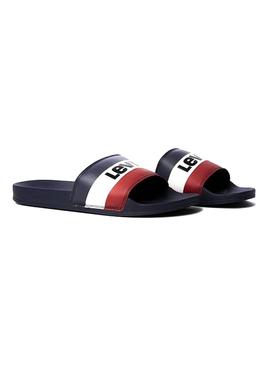 Chanclas Levis June Sportswear Marino Hombre