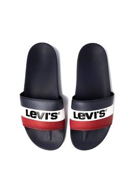 Chanclas Levis June Sportswear Marino Hombre