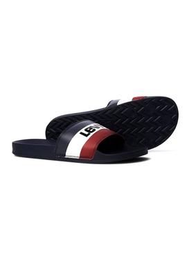 Chanclas Levis June Sportswear Marino Hombre