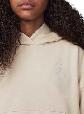 Sudaderas Jordan Brooklyn beige para niña y niño