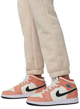 Pantalones Jordan Brooklyn beige para niño