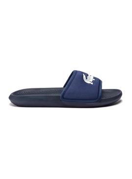 Chanclas Lacoste Sport Croco Slide Azul