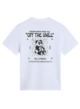 Camiseta Vans Panda blanco para niña