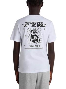 Camiseta Vans Panda blanco para niña