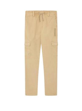 Pantalones Pepe Jeans Kids Tadeo Beige Niño. 
