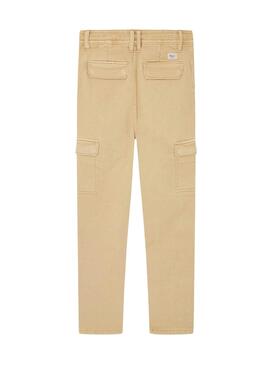 Pantalones Pepe Jeans Kids Tadeo Beige Niño. 