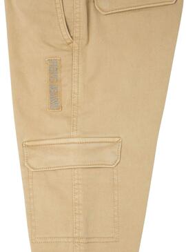 Pantalones Pepe Jeans Kids Tadeo Beige Niño. 