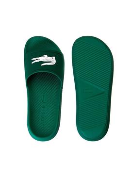 Chanclas Lacoste Croco Slide 119 Verde Hombre