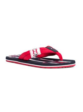 Chanclas Tommy Hilfiger Badge Textile Rojo Hombre