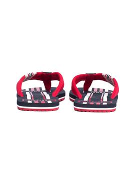 Chanclas Tommy Hilfiger Badge Textile Rojo Hombre