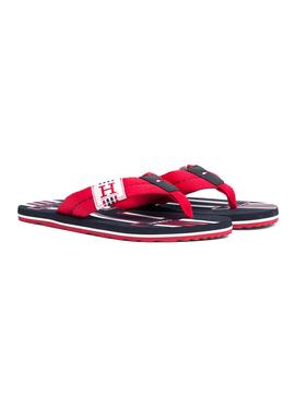 Chanclas Tommy Hilfiger Badge Textile Rojo Hombre