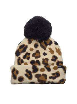 Gorro Vans Chillest Pom Leopardo para niña