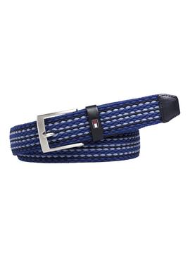 Cinturon Tommy HIlfiger Adan Elastic Azul Hombre 