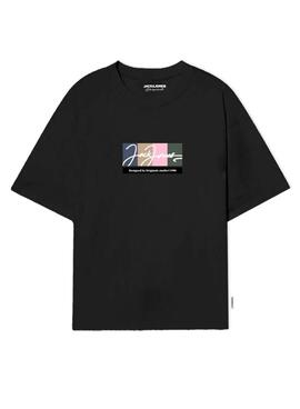 Camiseta Jack and Jones Portland negro para hombre