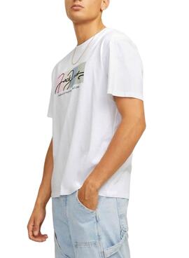 Camiseta Jack and Jones Portland blanco para hombre