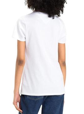 Camiseta Tommy Jeans Classics Blanco Mujer