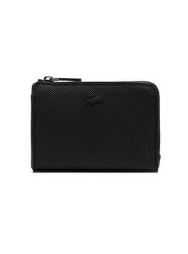 Cartera Lacoste Classic Zip Negro Hombre