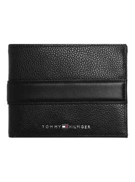 Cartera Tommy Hilfiger Down Flap Coin Negro Hombre