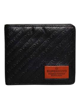 Cartera Superdry Badgeman Negro Hombre