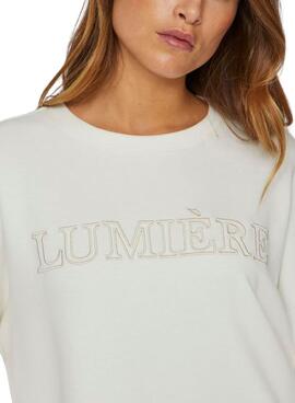 Sudadera Vila Vireflect beige para mujer