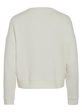 Sudadera Vila Vireflect beige para mujer