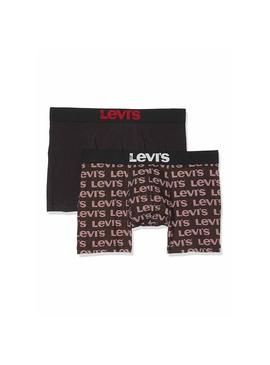 Pack Calzoncillos Levis Print Negro Hombre