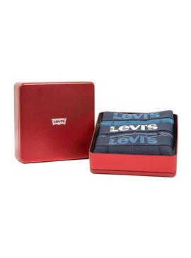 Caja Calzoncillos Levis Stripe Azul Hombre