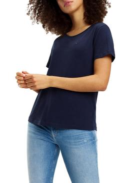 Camiseta Tommy Jeans Soft Marino Mujer