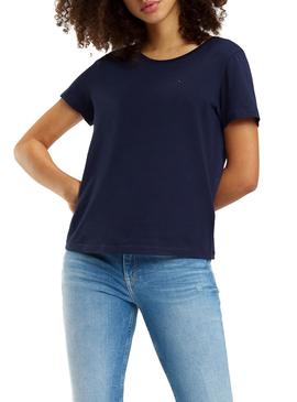 Camiseta Tommy Jeans Soft Marino Mujer