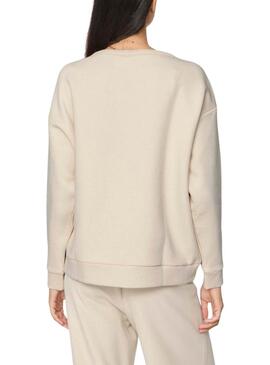 Sudadera Vila Vimaldea beige para mujer