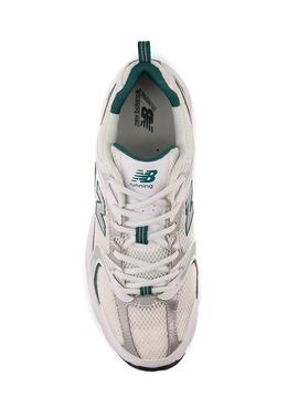 Zapatillas New Balance 530 blanco y turquesa para mujer