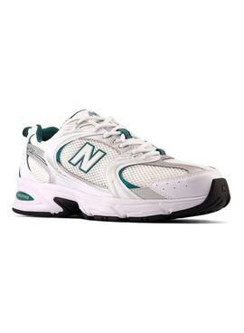 Zapatillas New Balance 530 blanco y turquesa para mujer