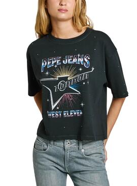 Camiseta Pepe Jeans Louise negro para mujer