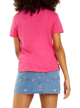 Camiseta Tommy Jeans Soft Rosa Mujer