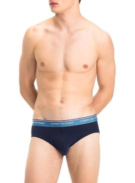 Pack Calzoncillos Tommy Hilfiger 3P Azul De Hombre