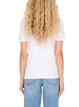 Camisetas ONLY Lariya blanco mujer.