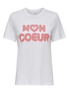 Camisetas ONLY Lariya blanco mujer.