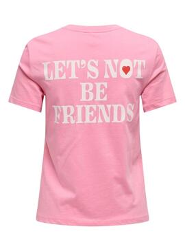 Camisetas ONLY Lotte Rosa Mujer