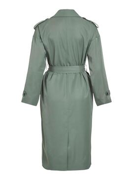 Trench Vila Viaddison verde para mujer