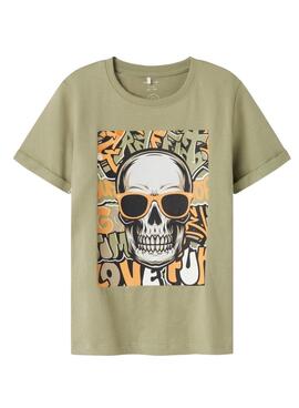 Camiseta Name It Tantan verde para niño