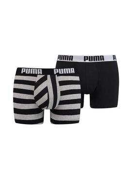 Calzoncillos Puma Rayas Negro Hombre