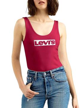 Body Levis Graphic Rojo Mujer